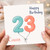 Cousin 23rd Birthday Card, Happy Birthday Balloon Number 23 Card