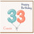 Cousin 33rd Birthday Card