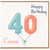 40th Birthday Cousin Card, Happy Birthday Balloon Number 40 Card