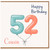 Cousin 52nd Birthday Card