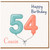 Cousin 54th Birthday Card