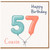Cousin 57th Birthday Card, Happy Birthday Cousin Card