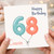 68th Birthday Card for Cousin