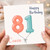 Cousin 81st Birthday Card, Happy Birthday Balloon Number Card