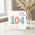 104th Birthday Card for Cousin, Happy Birthday Balloon Number Card