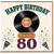 Grandad 80th Birthday Card, Golden Oldie Vinyl Record Design