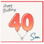 Son 40th Birthday Card, Happy Birthday Balloon Design