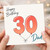 30th Birthday Card for Dad
