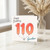 110th Birthday Card for Grandson, Happy Birthday Balloon Number Card