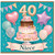 Niece 40th Birthday Card