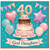 40th Birthday God Daughter Card