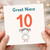 Great Niece 10th Birthday Card, Cute Girl Age 10 Card