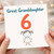 Great Granddaughter 6th Birthday Card