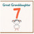 Great Granddaughter 7th Birthday Card