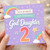 God Daughter 2nd Birthday Card