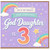 God Daughter 3rd Birthday Card