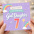 God Daughter 7th Birthday Card