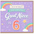 6th Birthday Card for Great Niece