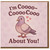 Cute Pigeon Love Pun Card - 'I'm Coooo-CooooCooo About You!' - Funny Valentine's Day or Anniversary Card for Partner, Boyfriend or Girlfriend