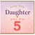 5th Birthday Card for Daughter, Lovely Little Daughter You Are 5