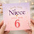 Niece 6th Birthday Card, Lovely Little Niece You Are 6