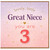 Great Niece 3rd Birthday Card