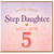 5th Birthday Step Daughter Card