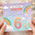 Great Granddaughter 6th Birthday Card, Magical Rainbow Design