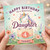 Daughter 4th Birthday Card, Happy Birthday to a Beautiful Daughter Unicorn Card