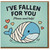 Funny Whale Pun Love Card - I've Fallen For You (Please Send Help) - Cute Anniversary or Valentine’s Day Greeting Card for Partner