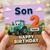 Son 2nd Birthday Card, Happy Birthday Tractor Card