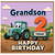 Grandson 2nd Birthday Card, Tractor Happy Birthday Card