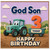 God Son 3rd Birthday Card, Tractor Happy Birthday Today Card