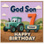 God Son 7th Birthday Card