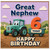 Great Nephew 6th Birthday Card, Happy Birthday Tractor Card