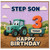 3rd Birthday Card for Step Son, Happy Birthday Tractor Card