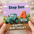 4th Birthday Card for Step Son, Happy Birthday Tractor Birthday Card