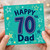 70th Birthday Card for Dad, Happy 70th Dad Star Design Card