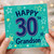 30th Birthday Card for Grandson, Happy 30th Grandson Card