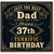 Dad 37th Birthday Card, Just the Best Dad Terrific Birthday Card