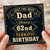 Dad 62nd Birthday Card, Just the Best Dad Happy Birthday Card