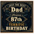Dad 87th Birthday Card, Just the Best Dad Birthday Card
