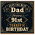 91st Birthday Card for Dad, Just the Best Dad Happy 91st Birthday Card