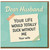 Dear Husband Funny Card from Wife - Your Life Would Totally Suck Without Me - Anniversary, Valentine's or Birthday Greeting Card for Husband, Cheeky Humour
