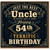 Uncle 54th Birthday Card, Just the Best Uncle Happy 54th Birthday Card