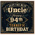 Uncle 94th Birthday Card, Happy 94th Birthday Uncle Card