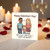 Valentine's Day Card for Partner - Cute Family Illustration - Half of Me + Half of You = Best of Both - Sweet Family Love Card
