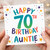 Auntie 70th Birthday Card, Happy 70th Birthday Auntie Card