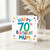 70th Birthday Card for Mum, Colourful Happy 70th Birthday Card