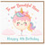 Niece 4th Birthday Card, Beautiful Niece Happy 4th Birthday Unicorn Card